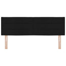 Hovedgærde Sort 144 cm Stof