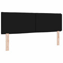 Hovedgærde Sort 160 cm Stof