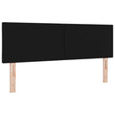 Hovedgærde Sort 144 cm Stof
