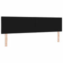 Hovedgærde Sort 180 cm Stof