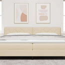 Hovedgærde Creme 200 cm Stof