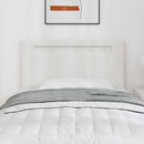 LED sengegavl Hvid 90 cm Faux læder