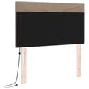 LED sengegavl Cappuccino 90 cm Faux læder