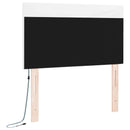 LED sengegavl Hvid 100 cm Faux læder