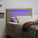 LED sengegavl Cappuccino 100 cm Faux læder