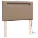 LED sengegavl Cappuccino 100 cm Faux læder