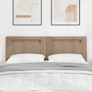 LED sengegavl Cappuccino 144 cm Faux læder