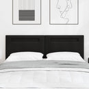 LED sengegavl Sort 160 cm Faux læder
