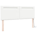 LED sengegavl Hvid 160 cm Faux læder