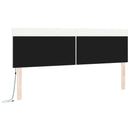LED sengegavl Hvid 180 cm Faux læder