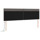 LED sengegavl Grå 180 cm Faux læder