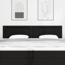LED sengegavl Sort 200 cm Faux læder