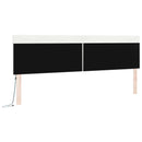 LED sengegavl Hvid 200 cm Faux læder