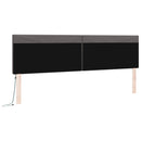 LED sengegavl Grå 200 cm Faux læder