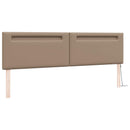 LED sengegavl Cappuccino 200 cm Faux læder