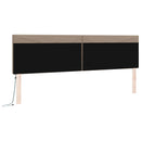 LED sengegavl Cappuccino 200 cm Faux læder