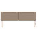 LED sengegavl Cappuccino 200 cm Faux læder