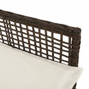 Have Stol med pude 2 pcs Brun 55 x 53 x 85 cm polyrattan