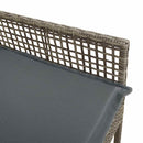 Have Stol med pude 2 pcs Grå 55 x 53 x 85 cm polyrattan