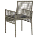 Have Stol med pude 2 pcs Grå 55 x 53 x 85 cm polyrattan