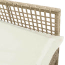 Have Stol med pude 2 pcs Beige 55 x 53 x 85 cm polyrattan