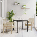 Have Stol med pude 2 pcs Beige 55 x 53 x 85 cm polyrattan