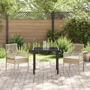 Have Stol med pude 2 pcs Beige 55 x 53 x 85 cm polyrattan