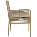 Have Stol med pude 2 pcs Beige 55 x 53 x 85 cm polyrattan