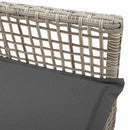 Have Stol med pude 2 pcs Lysegrå 55 x 53 x 85 cm polyrattan