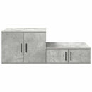 Opbevaringsskab 2 pcs Beton Grå 127 x 41 x 40 cm