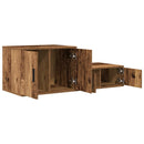 Opbevaringsskab 2 pcs Gammelt træ 127 x 41 x 40 cm