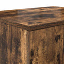 Opbevaringsskab 2 pcs Røget eg 118 x 41 x 40 cm Konstrueret træ