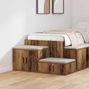 Opbevaringsskab 2 pcs Gammelt træ 118 x 41 x 40 cm