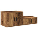 Opbevaringsskab 2 pcs Gammelt træ 118 x 41 x 40 cm