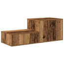 Opbevaringsskab 2 pcs Gammelt træ 118 x 41 x 40 cm