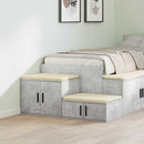 Opbevaringsskab 2 pcs Beton Grå 108 x 41 x 40 cm