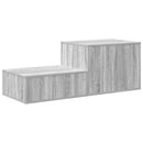 Opbevaringsskab 2 pcs Grå Sonoma 108 x 41 x 40 cm