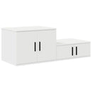 Opbevaringsskab 2 pcs Hvid 103 x 41 x 40 cm Konstrueret træ