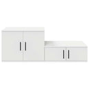 Opbevaringsskab 2 pcs Hvid 103 x 41 x 40 cm Konstrueret træ