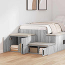 Opbevaringsskab 2 pcs Grå Sonoma 103 x 41 x 40 cm