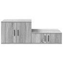 Opbevaringsskab 2 pcs Grå Sonoma 103 x 41 x 40 cm