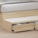 Sengeskuffer Sonoma eg 100 x 36,5 x 16,5 cm Konstrueret træ