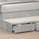 Sengeskuffer Beton Grå 100 x 36,5 x 16,5 cm Konstrueret træ