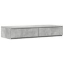 Sengeskuffer Beton Grå 100 x 36,5 x 16,5 cm Konstrueret træ