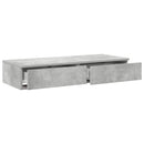 Sengeskuffer Beton Grå 100 x 36,5 x 16,5 cm Konstrueret træ
