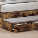 Sengeskuffer Røget eg 100 x 36,5 x 16,5 cm Konstrueret træ