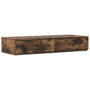 Sengeskuffer Røget eg 100 x 36,5 x 16,5 cm Konstrueret træ