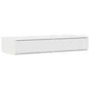 Sengeskuffer Hvid 90 x 36,5 x 16,5 cm Konstrueret træ