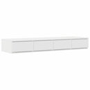 Sengeskuffer Hvid 120 x 36,5 x 16,5 cm Konstrueret træ