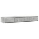 Sengeskuffer Beton Grå 120 x 36,5 x 16,5 cm Konstrueret træ